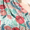 thumbnail image 3 of Pioneer Flower Blanket,Comfortable Soft Flannel Throw Blanket,All Season,Warm Lightweight Blankets for Sofa Bed Couch Living Room Chair,30"x40"(80x100cm), 3 of 4