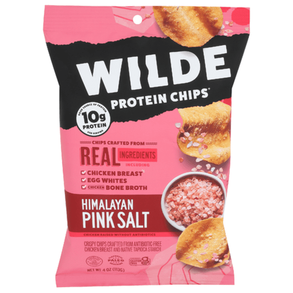 Wilde Himalayan Pink Salt Chicken Protein Chips 4 oz - Pack of 2