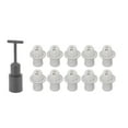 thumbnail image 3 of Candle Bulb Socket, Widely Applicable Lamp Holder Copper Core E14 High Temperature   for Dining Room Black,White, 3 of 8