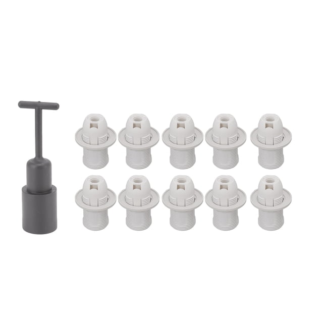 10pcs e14 portalámparas nús de cobre, base de enchufe de lu resistente a altas tempteras, instalación de bricolaje para lámpara de mesa, lámpara de cama, lámpara de