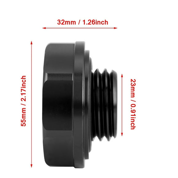 Oil Cover, Aluminium Alloy Oil Filler Cover High Temperature Engine Fuel Tank Cap Direct Replacement for Car and Aluminum Alloy Material