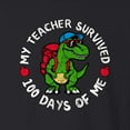 thumbnail image 3 of Wild Bobby My Teacher Survived 100 Days of Me Funny Dinosaur Cool Dino, 100 Days of School 2024 2025 Design for Kids Youth Boys Girls School Unisex Boys Girls Graphic Youth T-Shirt, 3 of 6