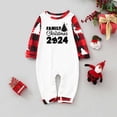 thumbnail image 2 of Nmnitkp Christmas Pajamas for Family Add Festive Atmosphere Family Christmas Pajamas Matching Sets PJ's Sleepwear Printed Top and Plaid Pants with Pockets Family Christmas Pajamas Matching Sets, 2 of 5