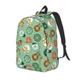 thumbnail image 1 of Vsdgher Christmas Donuts Print Canvas Backpack Travel Rucksack Unisex Knapsack 15.7/17.7Inch Laptop Backpack for Work,College-Medium, 1 of 5