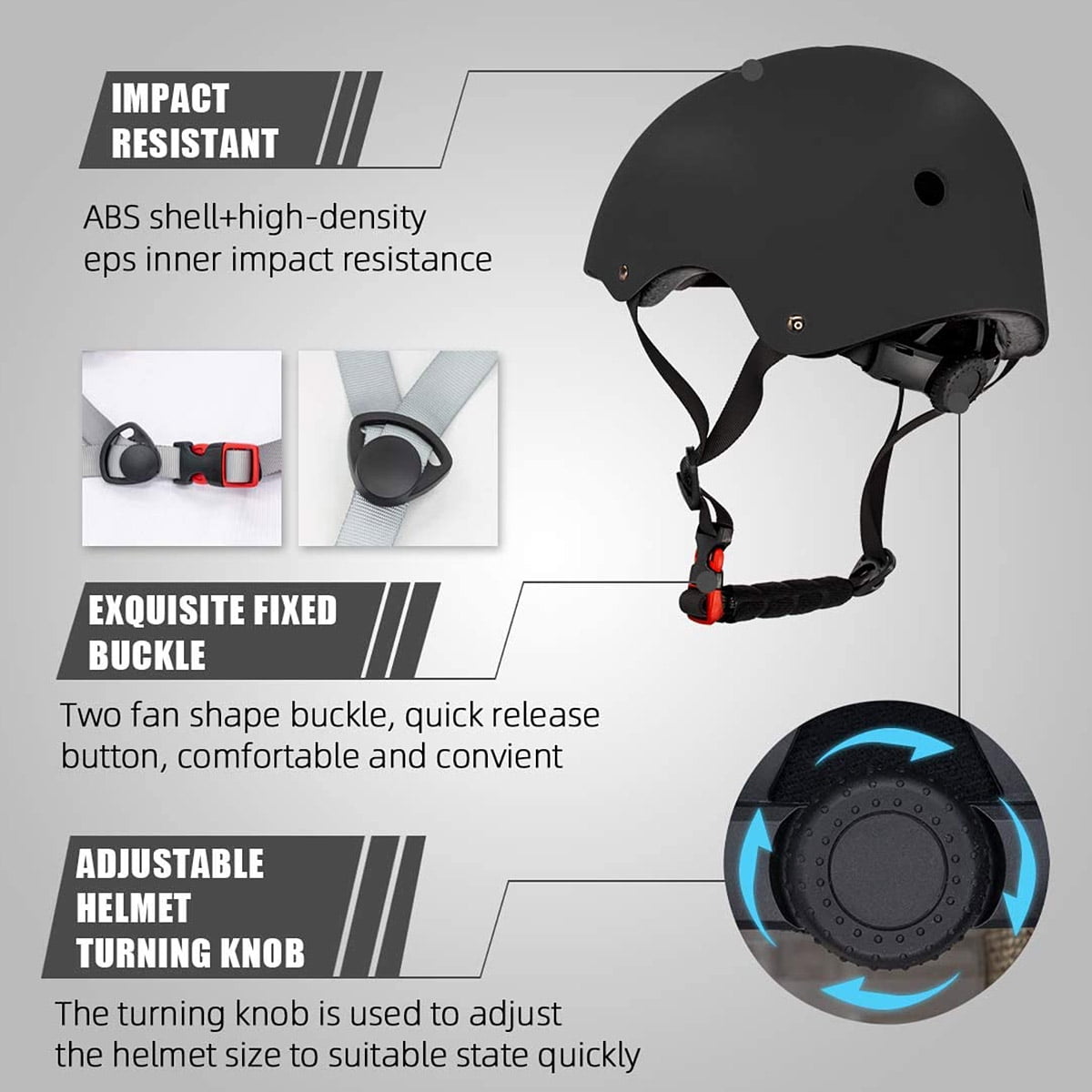 Kids Skateboard Helmet, CPSC Certified Bike Helmet for 3-14 Years 