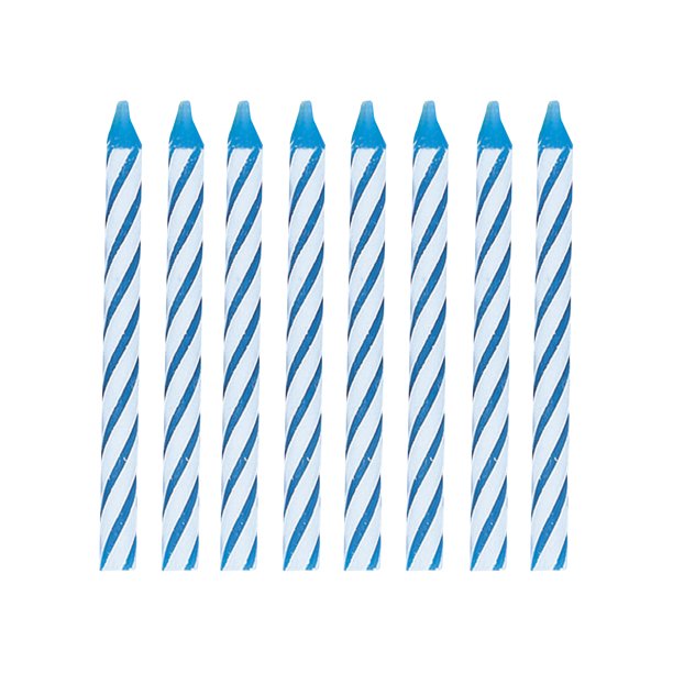 Blue Birthday Candles, 2.5in, 24ct