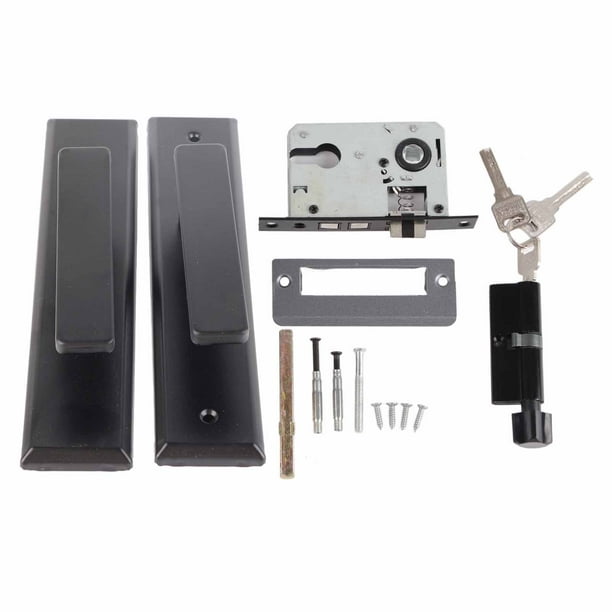 Juego de cerradura de manija de puerta universal, cerradura de puerta de dormitorio silenciosa de aleación de aluminio para el hogar
