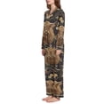 thumbnail image 2 of FORMRS Womens Pajama Set Long Sleeve Top and Pants with Pockets Soft Comfy Lounge Sleepwear, Sizes S-2XL, Cows and Flowers, 2 of 7