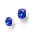 thumbnail image 3 of Aretes Zvezda Cushion color Majestic Blue plata .925 poste Zvezda ZAR-CSH12-MB-P, 3 of 4