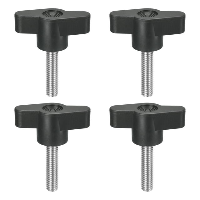 Uxcell Vis de Serrage en Acier Inoxydable 304 en Forme de T Vis à Pouce M6 x 25mm 4