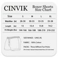 thumbnail image 6 of CINVIK Men's Pajama Short Cotton Soft Short Boxer Shorts 3 Pack L, 6 of 6