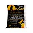 thumbnail image 2 of Fancy to My Dad from Daughter Flannel Fleece Throw Blanket 60"x50", Grateful Love Birthday Gift Throws Blankets, Happy Father's Day Present for Sofa, Super Cozy Lightweight Father Gifts Idea Style 2, 2 of 12