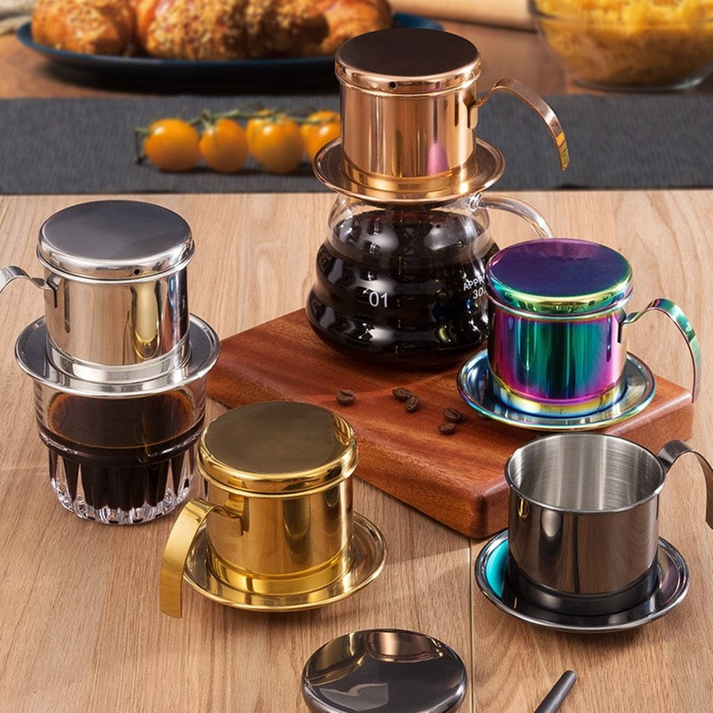 Vietnamese Coffee Maker Rustproof Easy Cleaning Dishwasher Safe Coffee Dripper