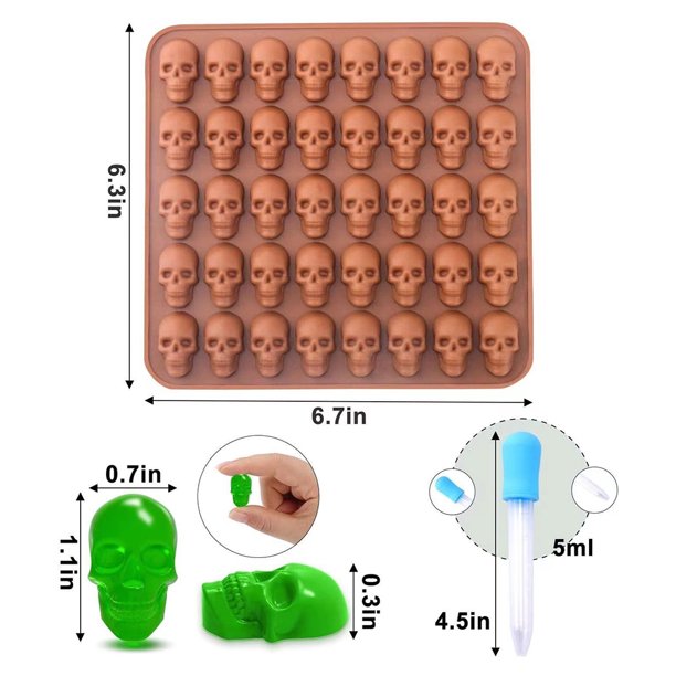 Molde de silicona para cubitos de hielo de calavera 3D para Wdftyju Halloween bandeja de cubitos de hielo DIY para whisky cóctel fabricante de cubitos de hielo molde d