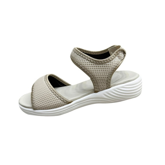 HBGVBA Womens Roman Beach Slippers Wedge Heel Summer Casual Outdoor Breathable Versatile Shoes 35