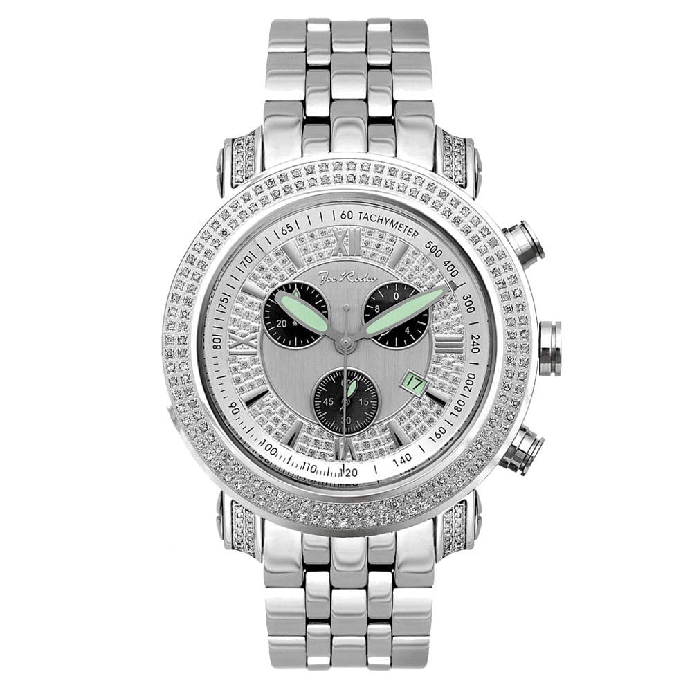 Joe Rodeo White Joe Rodeo Mens Diamond Watch Genuine Diamonds 2 ctw