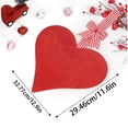 thumbnail image 3 of JHEHF 13inch Valentine'S Day Door Sign Hanger Red Glitter Heart Shaped Wooden Hanging Sign Wall Decoration for Wedding Anniversary Party Holiday Indoor Outdoor Porch Gift, 3 of 6