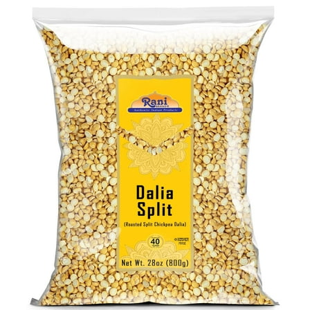 Rani Daliya Split (Roasted Split Chickpeas Dalia) 800g (28oz) ~ All Natural | Vegan | Kosher | Indian Origin