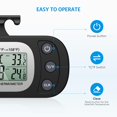 thumbnail image 3 of Upgraded AMIR Refrigerator Thermometer, Waterproof Mini Freezer Thermometer, Digital Thermometer with Hook, LCD Display, ℃/℉ Switch + Max/Min Record, for Kitchen, Home, Restaurants, Black, 2 Pack, 3 of 8