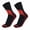 Red, variant on Men's/Women's Mid-Calf Hiking Socks – Moisture-Wicking, Quick-Dry Outdoor Socks for Camping, Trekking & Skiing, Blister-Resistant Cushioned Crew Socks (1 Pair)