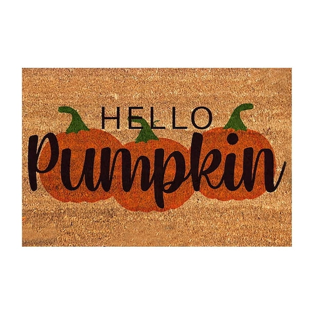 Halloween Otoño Bienvenida Calabaza Bienvenida Alfombra De Terciopelo Cristalino Alfombra De Calabaza Acción De Gracias Bienvenida Calabaza Alfombra Decorativa Para Puerta Alfombra Para El Hogar Alf