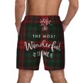 thumbnail image 4 of Goofa Wonderful Time Christmas Printed Men's Swim Trunks Board Shorts Quick Dry Mens Swimming Trunks with Compression Liner,Breathable Fit Hawaii Beach Shorts-Large, 4 of 9