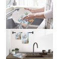 thumbnail image 5 of Octopus Coastal Kitchen Dish Towels for Drying Dishes Set of 2, Summer Nautical Starfish Coral Ocean Waffle Weave Microfiber Hand Tea Bathroom Towels Quick Dry & Absorbent Towel 15.7x23.6, 5 of 7
