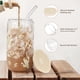 thumbnail image 4 of Vaso de vidrio SANDJEST con tapa acrílica, 470 ml, pajita, 4 of 8
