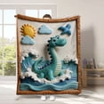 thumbnail image 4 of huayou Cute Dinosaur Blanket, Soft, Lightweight, Comfy, for Camping, Hotel, Living Room, Home Decor, 4 of 5