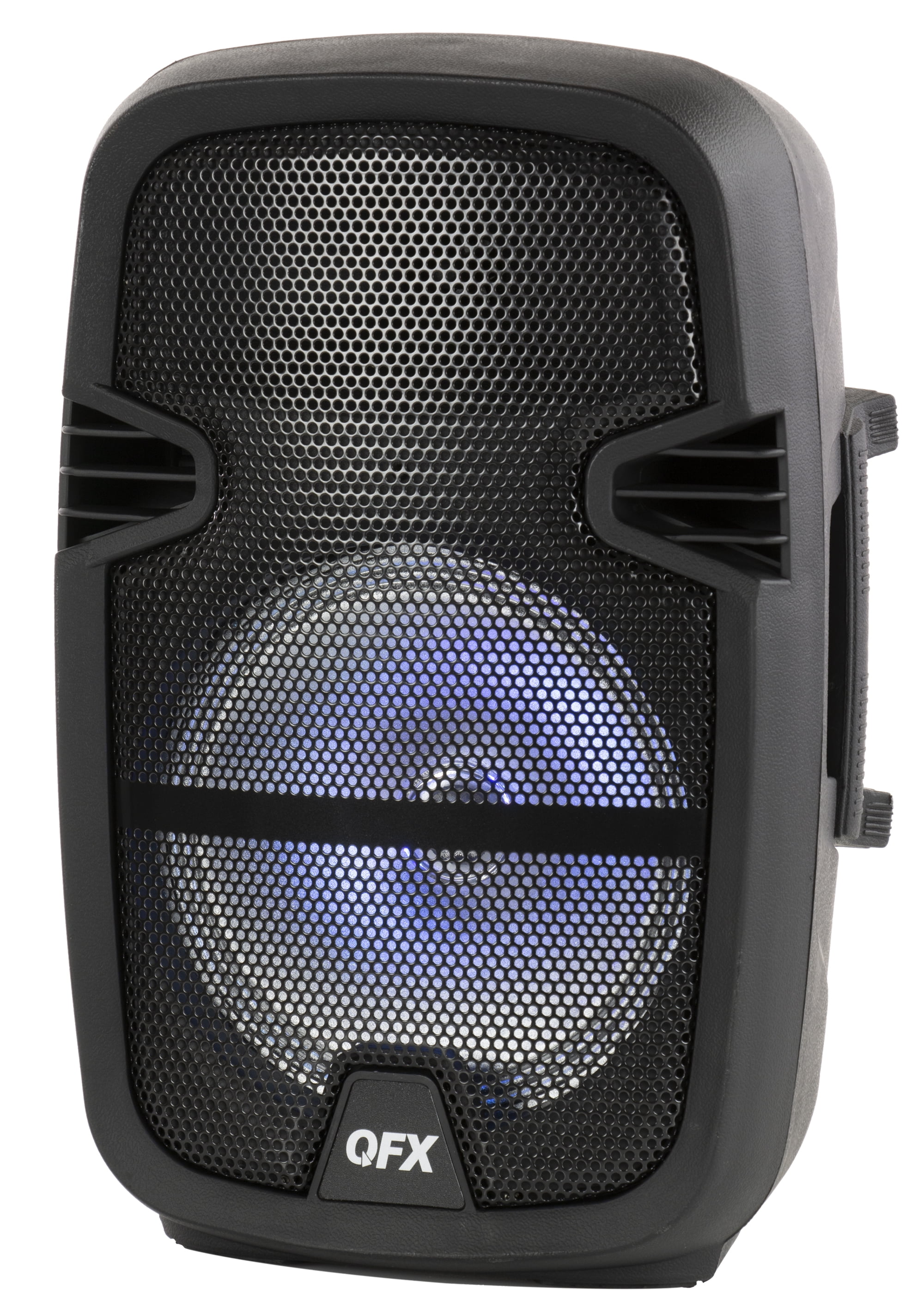 QFX PBX-8074 8-in Portable Party Bluetooth Loudspeaker with Microphone & Remote