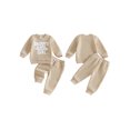 thumbnail image 2 of Cenuakty Girl Winter Fall Outfit Letter Embroidered Sweatshirt Joggers, 2 of 9