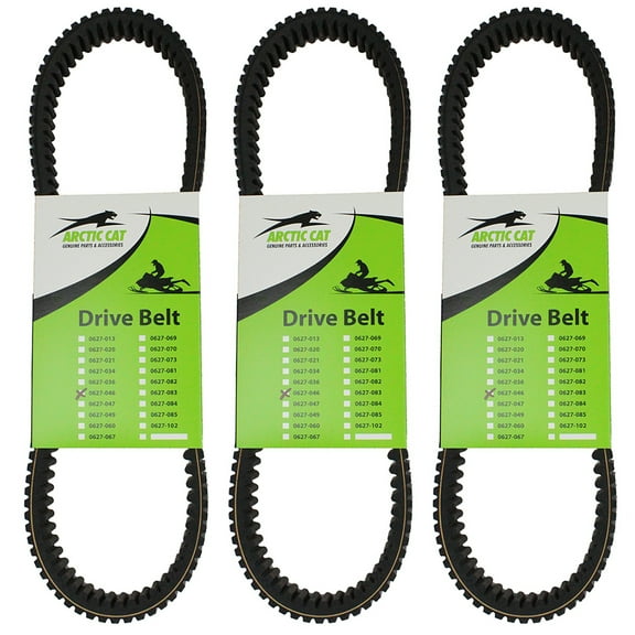 Arctic Cat 0627-046 3pk OEM Drive Belts 2007-2017 Bearcat Crossfire 500 F570 600 800 F5 F6