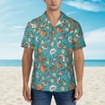 thumbnail image 4 of Daiia Cute Conch Hawaiian Shirt for Men Gentle Cotton Regular Short Sleeve Casual-3X-Large, 4 of 9