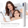 thumbnail image 3 of Foldable Hair Straightener Comb 3 Temperatures LED Display Fast Heating USB Rechargeable Travel Portable Ionic Hot Brush Electric Hair Styling Detangling Comb, 3 of 8