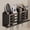 Black, variant on YESENT Aluminum Toothbrush Holder Self-Adhesive Hanging Bracket Shower Toothbrush Razor Holder Suitable for Toothbrush, Toothpaste, Razor and Comb etc Bathroom Storage