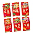 thumbnail image 2 of 6 sobres rojos de año Nuevo Chino Hong Bao, sobres para tarjetas de regalo, sobres para dinero de la , bolsillo rojo para celebración del año Estilo A, 2 of 8
