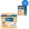 Enfamil Reguline Digestive Health & Soft Stools Tub of Powder Infant Formula, 20.4 oz, (Pack of 4) with Your Choice of Reguline 8oz RTU Bottles