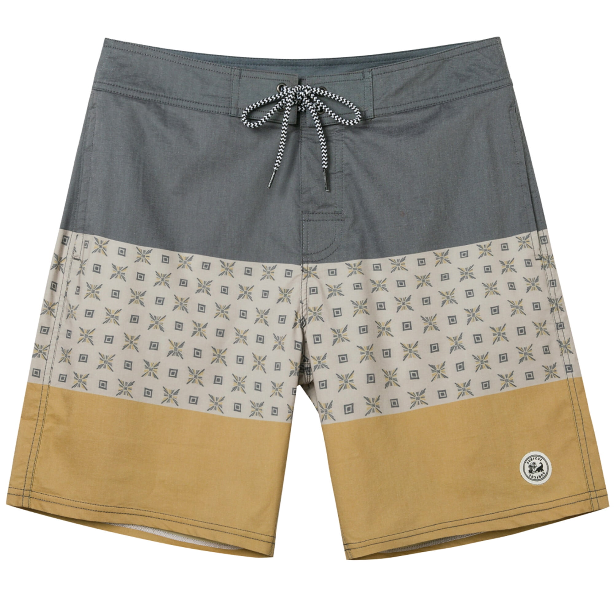 SURF CUZ Men's Board Shorts NO Mesh Liner Vintage Stretch Swim Trunks