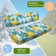 thumbnail image 5 of HUIACONG Golf Tropical Golf Cart Seat Covers 2 Piece Soft Comfortable for EZGO EZGO TXT/RXV, Universal Fit Portable Fold Design Golf Cart Seat Towel Blanket Seat Protector Easy to Clean, 5 of 7