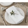 thumbnail image 2 of SARO 6300.W20S Serviette de Table à Bordure Ourlet Classique Carré 20 Po. - Blanc Ensemble de 12, 2 of 4