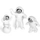 thumbnail image 3 of Adornos de astronauta, decoración de cumpleaños de astronauta, estatua de astronauta, figura de pastel de astronauta, astronauta de resina, decoración de pastel de astronauta, juego de 3, 3 of 5