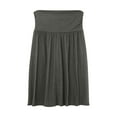 thumbnail image 2 of Riforla Skirts for Women Regular and Plus Size Skirt with Pockets Below The Knee Length Ruched Flowy Midi Skirt Women's Skirts Grey XXXL, 2 of 6