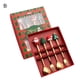 thumbnail image 5 of Juego de cubiertos navideños Gardenne, cucharas y tenedores navideños, vajilla navideña, cabezal de acero inoxidable de superficie lisa, cubiertos decorativos navideños (20 piezas), 5 of 8