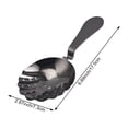 thumbnail image 7 of Vjnyvs Bartender Ice Strainer Stainless Steel Ice Spoon Filter Shell Shape Strainer Cocktail Strainer Professional Ice Cube Filter Spoon Home Kitchen Barware, 7 of 7