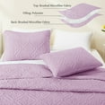 thumbnail image 5 of Exclusivo Mezcla Queen Quilt Bedding Set, Lightweight Soft Bedspreads Coverlets with 2 Pillow Shams, Modern Lilac Quilts Queen Full Size for All Seasons, 5 of 7