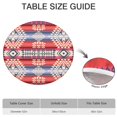 thumbnail image 6 of Beautifully Designed Bohemian Round Table Cover, Features Floral Motifs and Elasticized Edge for a Secure Fit on 56 Inch Tables, 6 of 7