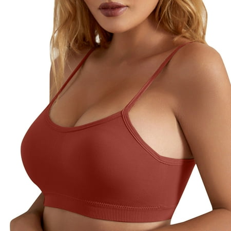 

kpoplk Wireless Bras For Women Women s Push Up Bra Deep V Plunge Underwire T-Shirt Bra(Brown)