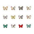 thumbnail image 5 of opvise 10 Pcs Nail Art Decor Shiny Glitter Sparkling DIY Mini Nail Accessories Fake Crystal Butterfly Nail Charm Manicurist Supply, 5 of 8