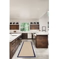 thumbnail image 2 of Linon Athena Natural & Blue 2.6x8 Area Rug, 2 of 6