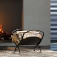 thumbnail image 3 of Fireplace Log Holder Folding Firewood Rack Indoor, Outdoor Firewood Rack,Stacking Rack,Storage Rack for Firewood by, 3 of 9